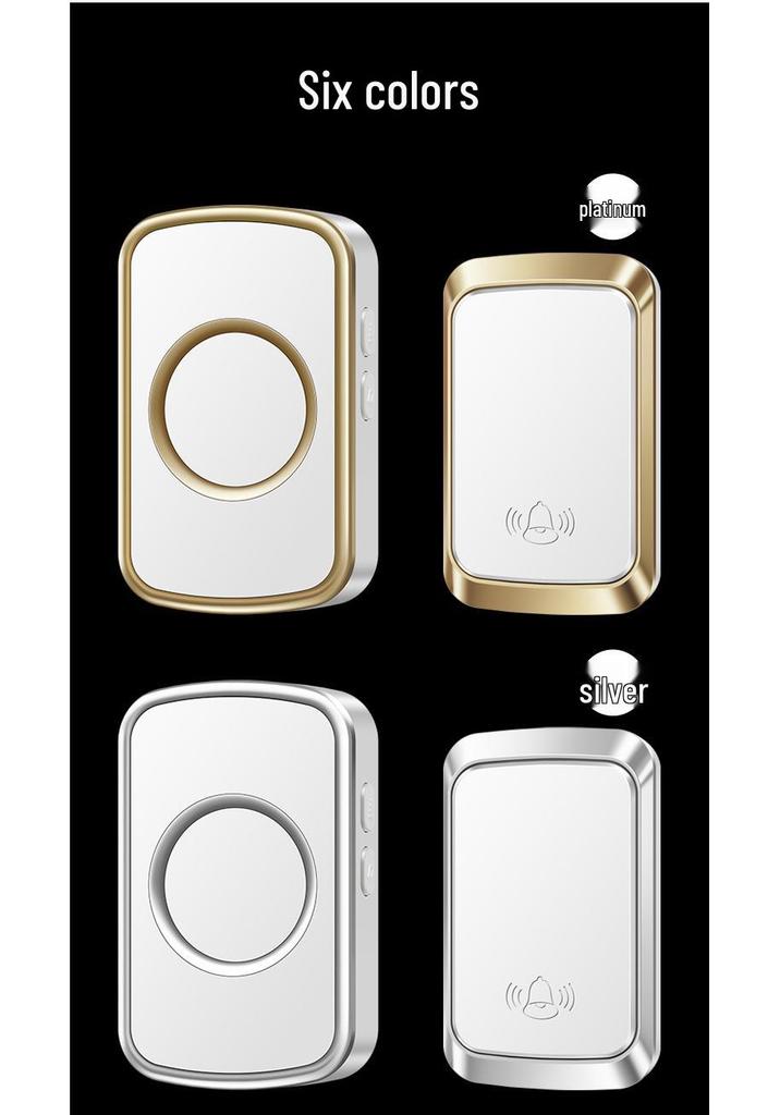 Wireless Waterproof Self-Powered Doorbell for Home with Ultra-Long Range & Battery-Free Remote for Elderly