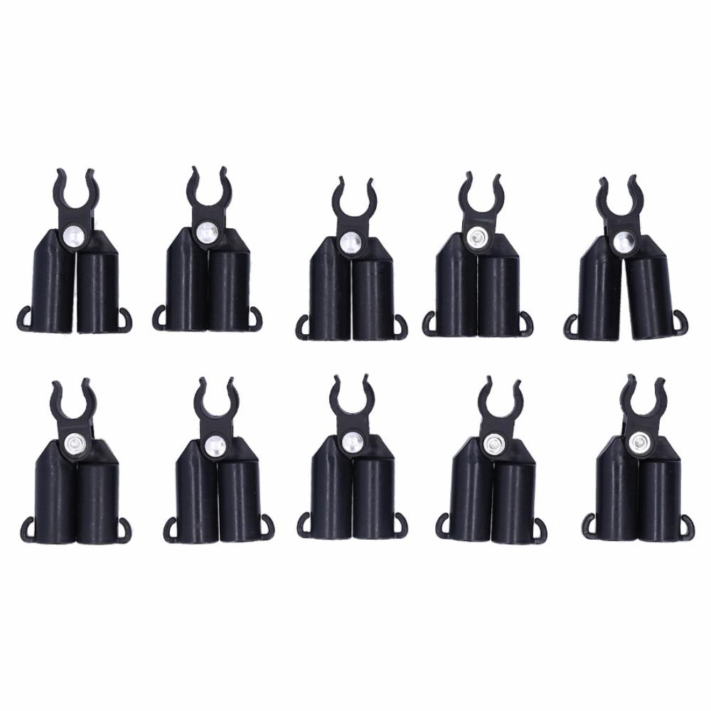 10PCS 11mm/16mm Plant Stake Connector Black A-Type Plant Stake Joint Reusable Lightweight Support Stakes Connectors