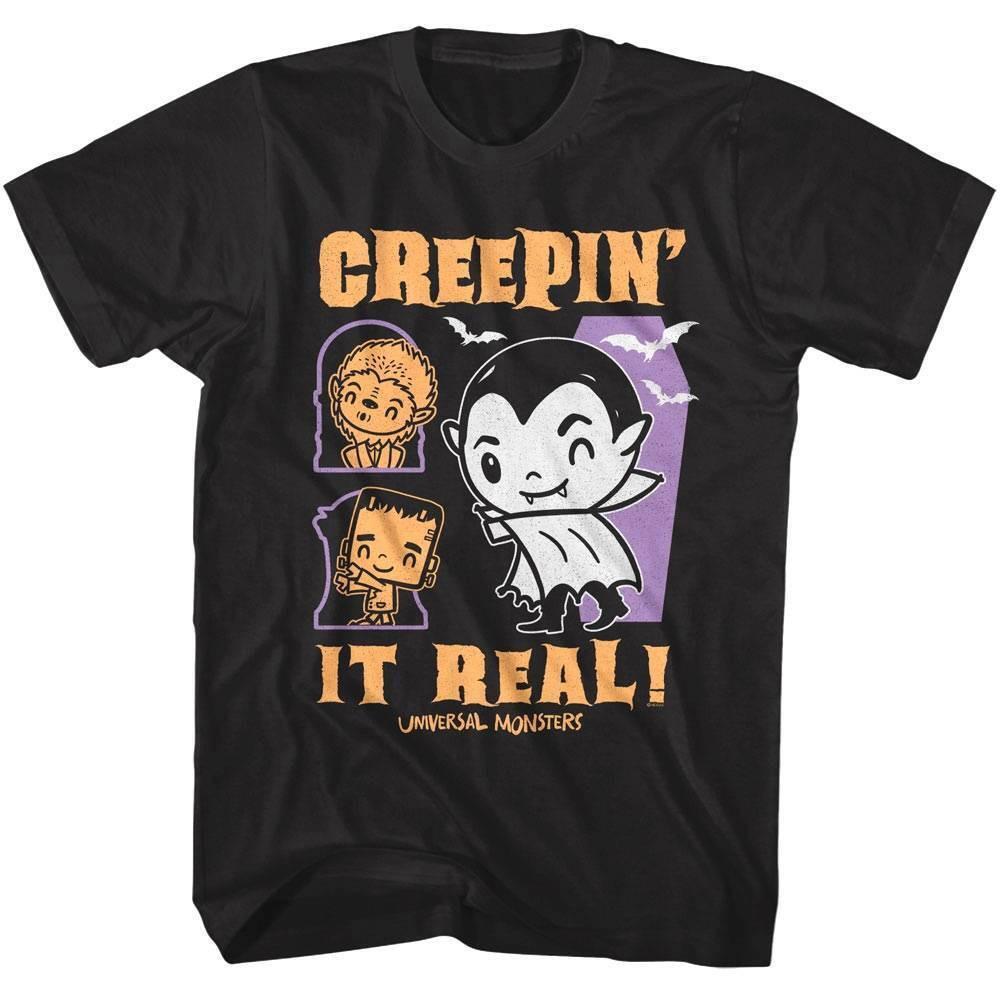 Universal Monsters Cute Creepin it Real Men T Shirt XXL