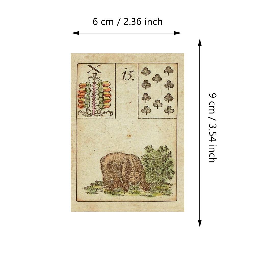 36 Card Fortune Telling Set Ur-Lenormand Oracle Cards Vintage 18th Century Divination Deck