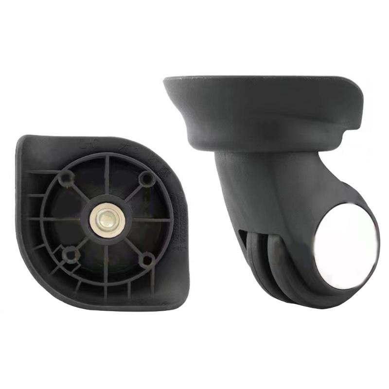 Versatile A17 ABS Inner Double Wheel Casters Smooth 360° Swivel 1 Pair Wheels for Easy Maneuvering Durable for Suitcase