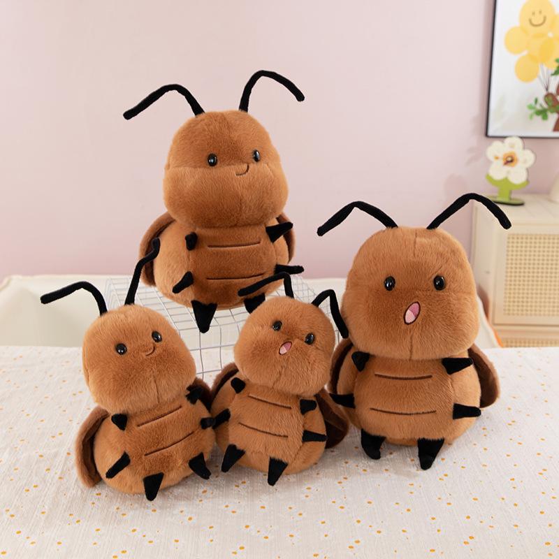 Simulation Cockroach Doll Bee Doll Cockroach Small Strong Plush Toy Sofa Ornament Sleeping Pillow