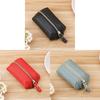 Leather Girls Mini Key Wallet With Zipper Coin Pocket For Daily Use