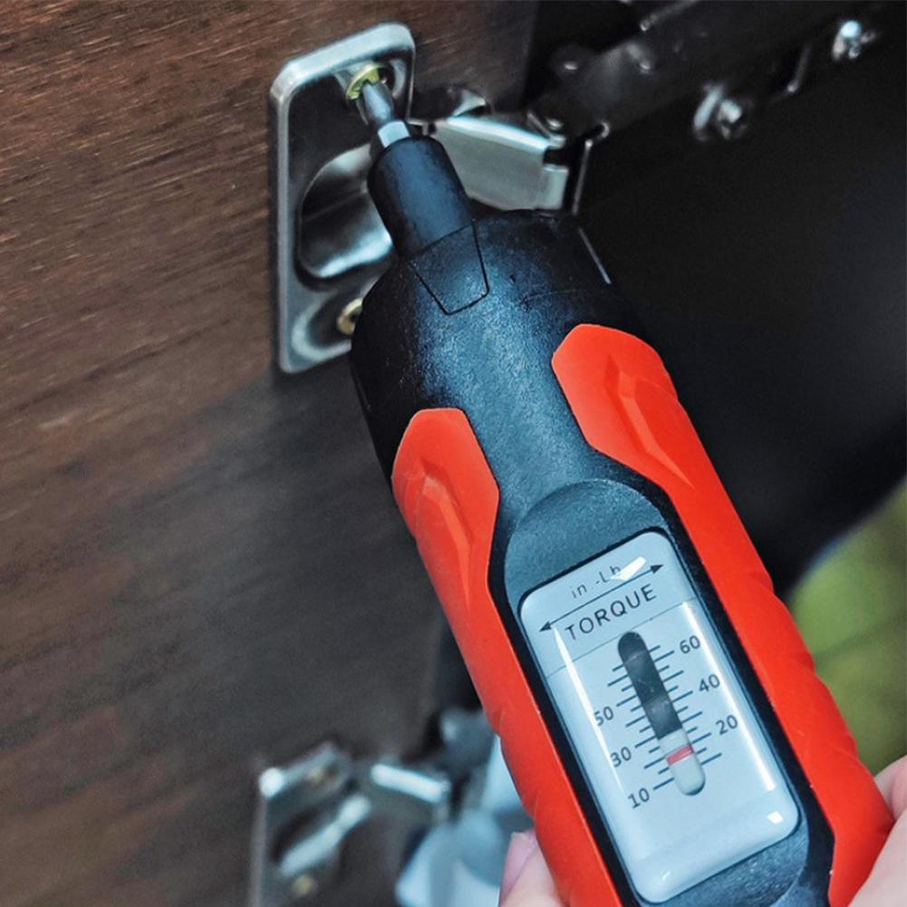 1pcs Manual Preset Torque Driver Screwdriver 1/4Inch Drive Wrench Non-Slip 10-65In.Lb Hand Tool Carbon Steel Torque Wrench