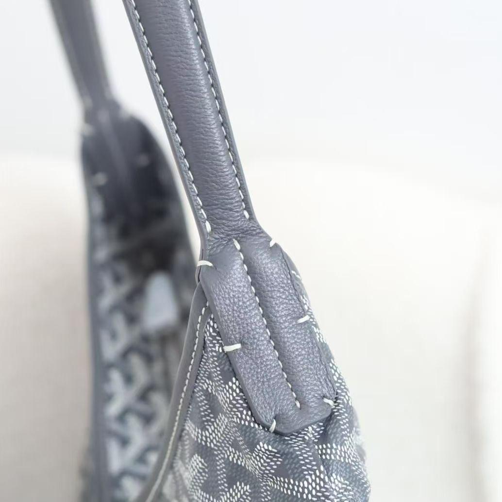 

Genuine Leather Women s Dogtooth Hobo Shoulder Bag - Large Capacity Tote for Shopping & Commuting сірий колір