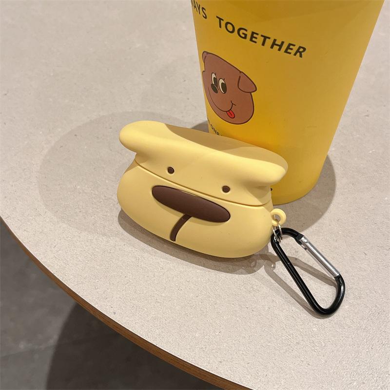 PomPomPurin Yellow Dog Protective Silicone Earphone Cover For Airpods Pro 2 Case/Airpods Pro/Airpods 1/2/3 Case Funda Girls