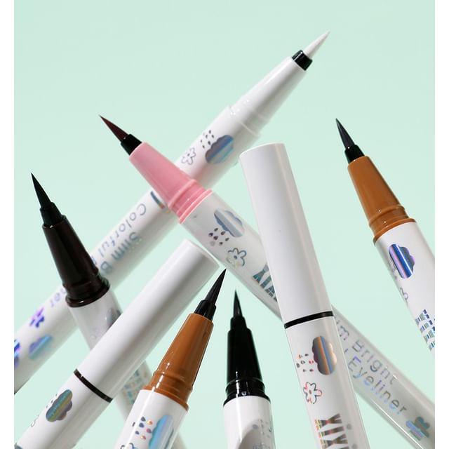 

xixi - Low Saturation Eyeliner Pen - 3 Colors #05 White - 0.6ml
