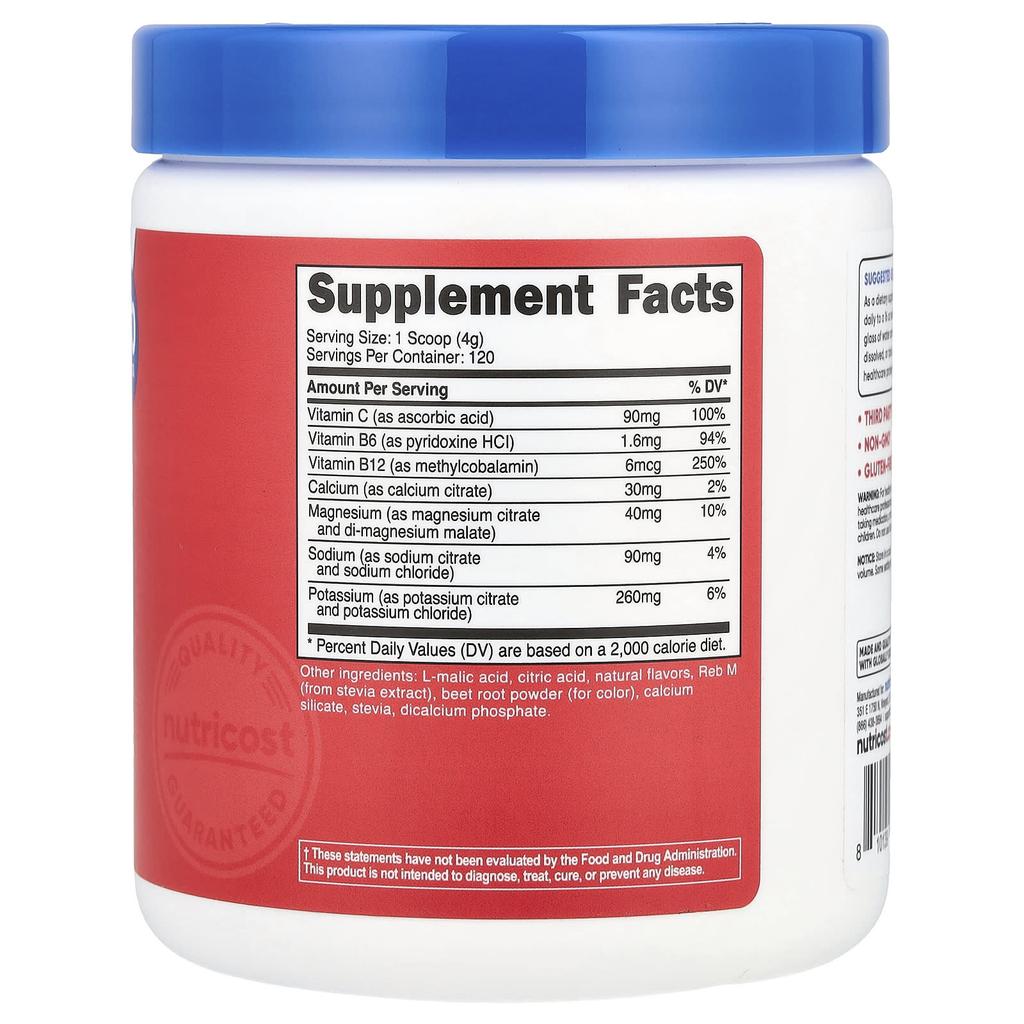 Elektrolyt, Fortschrittlicher Hydrationskomplex, Fruchtpunsch, 468G (1 Pfund)