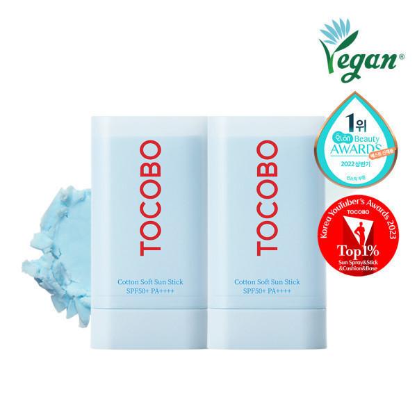 

TOCOBO Cotton Soft Sun Stick 19g SPF50+ PA++++, KBeauty, Korean Cosmetics, sample 2ea