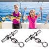 20pcs Set   T Shape   Line Crane Fishing Swivels Connectors Accessories (2Celsius0# )