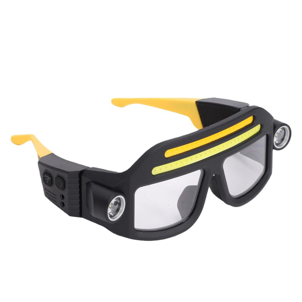 LED Glasses with Lights 5 Mode Rechargeable USB Work Flashlight Outdoor Headlamp for Hiking Camping
