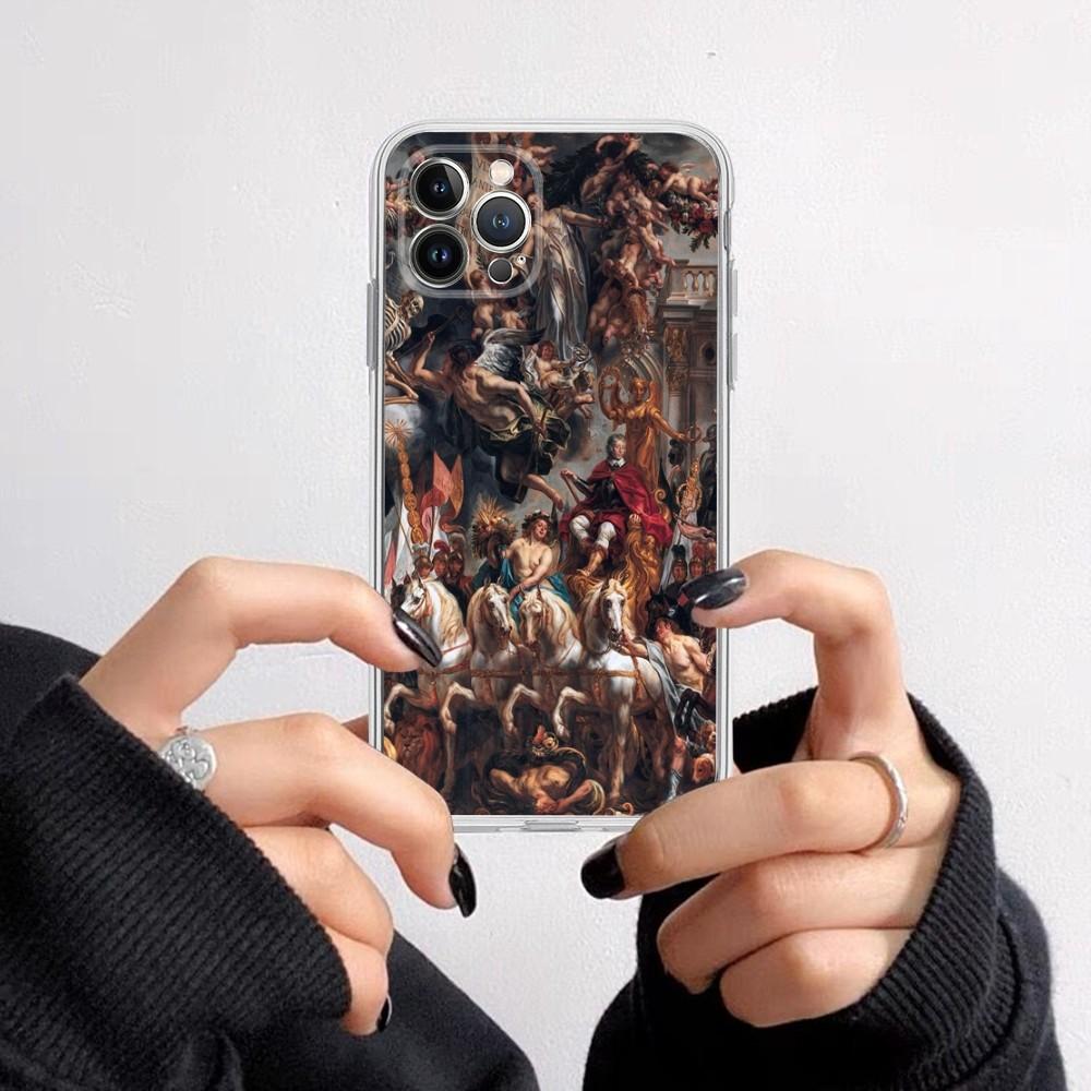 Renaissance Art Phone Case for iPhone 16 15 8 7 6 6S Plus X SE XR XS 14 11 12 13 Mini Pro Max Mobile Case