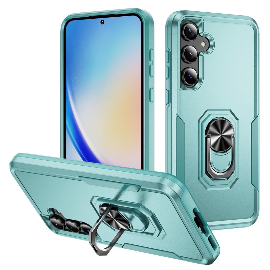 Für Samsung Galaxy A55 5G/A35 5G Hülle Militärischer Grad Ring Ständer PC+TPU Handyhülle