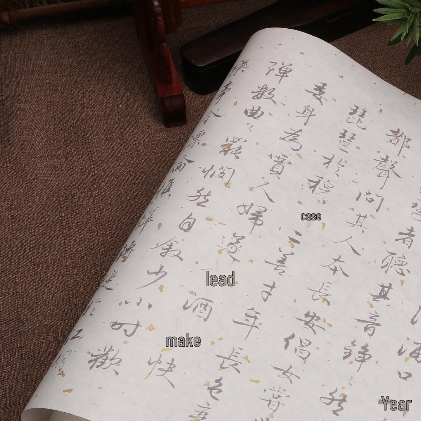 Chen Guozhao Cursive Calligraphy Practice Book: Red Outlined Xuan Paper with Brush for Beginners