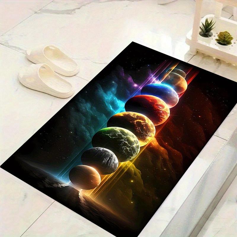 

1pc Nine Stars in a Row Print, Design Indoor Area Rug - Soft, Anti-Slip, and Durable Gaming Room Decor for Bedroom, Living Room 60cm by 90cm