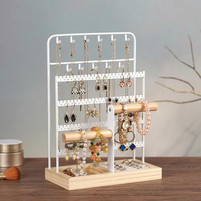 Schmuckständer Große Kapazität Mehrere Ebenen Stabile Basis Ohrringe Ringe Halsketten Armbänder Präsentation
