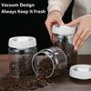 Coffee Beans Vacuum Sealed Tank Glass Sealed Jar Household Moisture-proof Air Extraction Airtight Container Household Coffee Set