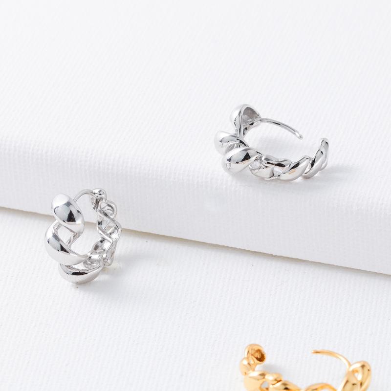 

Серьги-гвоздики из золота и серебра с закрученной веревкой, женские, легкие, роскошные, нишевый дизайн, высокого класса, темпераментные