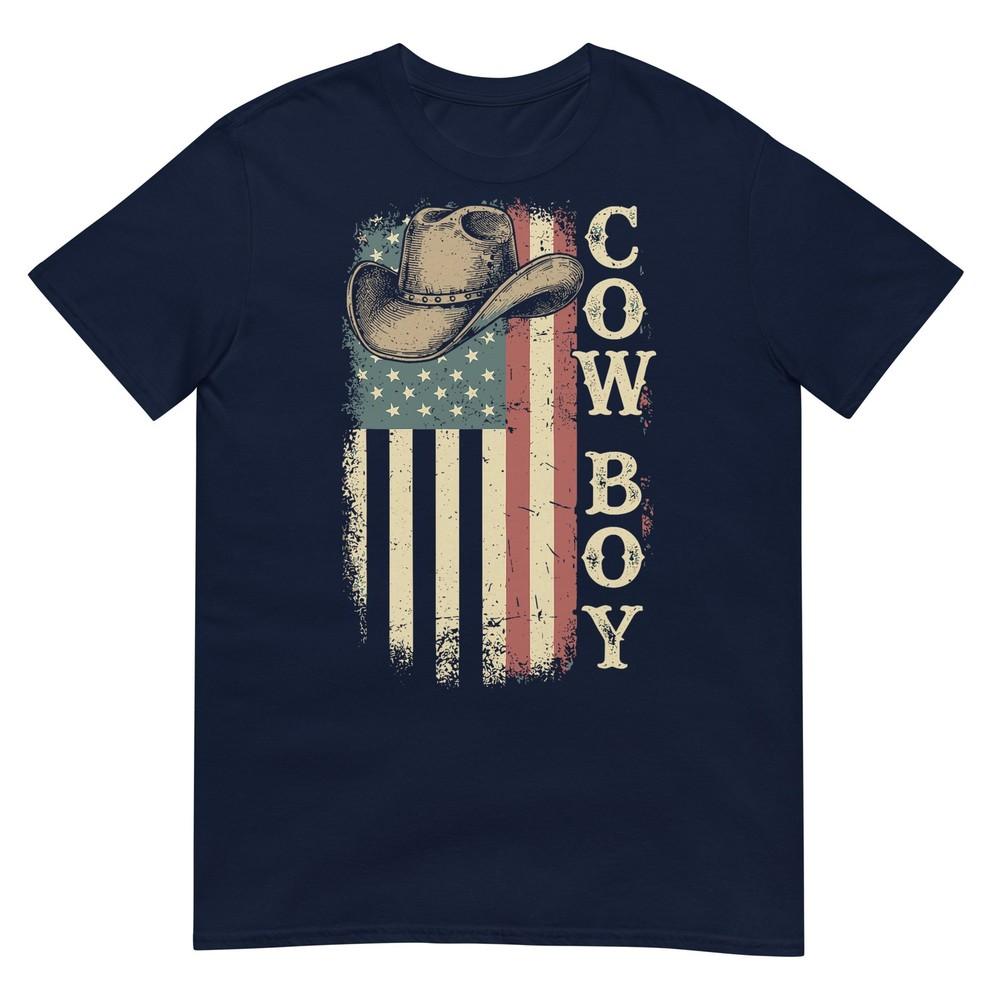 Western Country Unisex Boy Kid Rodeo Southern Retro Cowboy TShirt S