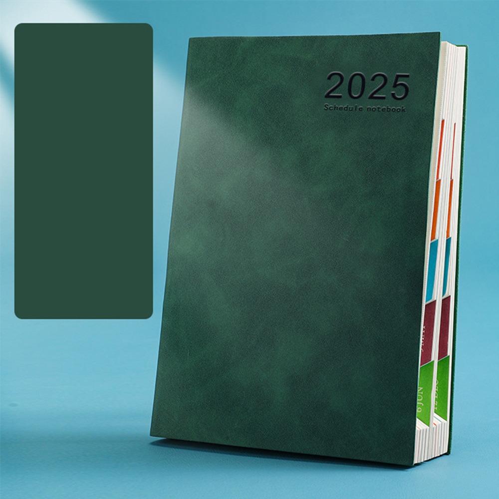 

Thicken 2025 A5 Agenda Notebook To Do List Schedule Planner Notepad Office Supplies зелёный