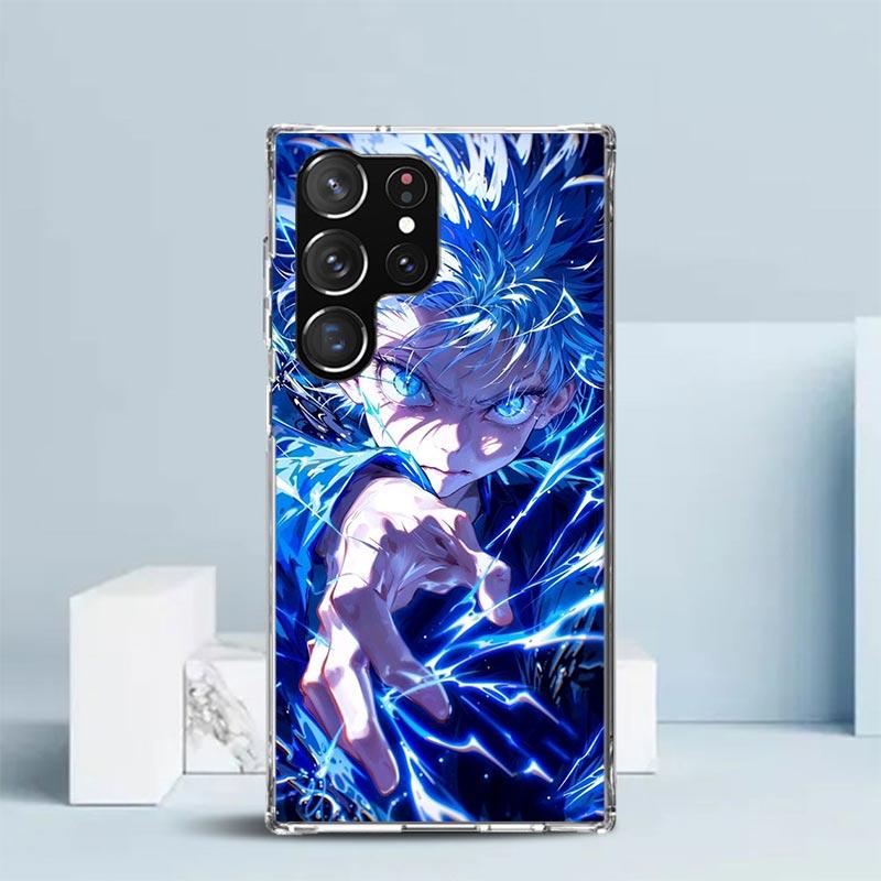Huner X-Hunters Killua Phone Case For Samsung Galaxy S24 S25 Edge S26 Ultra S22 S23 Plus S21 + S20 FE Soft TPU Back Cover Galaxy