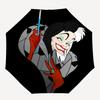 Witch, Sorcerer Themed Automatic Opening and Closing Umbrella, Brightly Colored 8-rib Portable Umbrella, Suitable for Men and Women, A Perfect Gift Fo