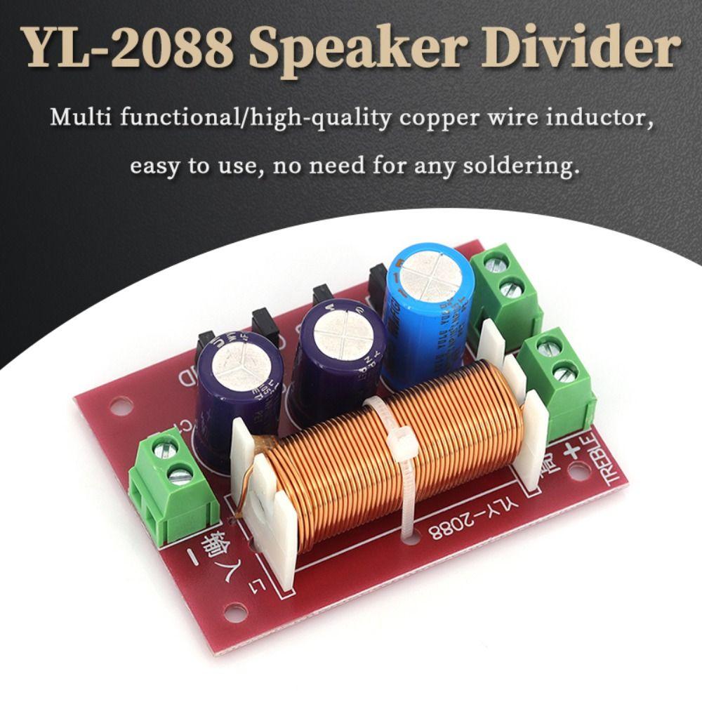 1Pcs 400W High Power Frequency Divider Adjustable Bass Treble Board  Full Range Audio DIY