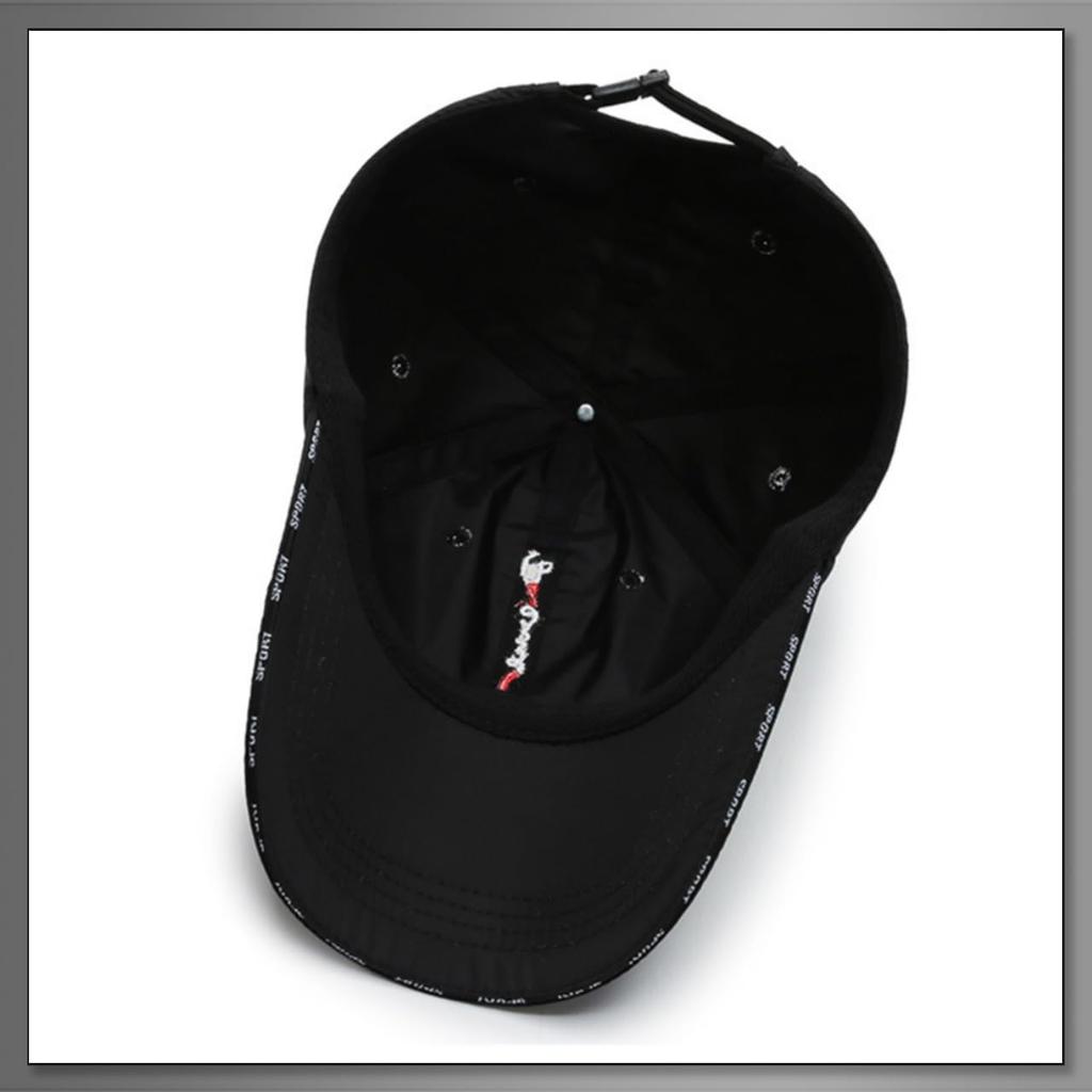 Buzz Selection CAP547 Simple English Letter Cap for Men and Ideal for Outdoor and Fishing (Light Gray) - Women, Activities, Hiking, Walking,
