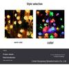 Enhanced Waterproof LED Solar Bubble Ball String Lights - Colorful Outdoor Decorative Lighting for Courtyard Atmosphere