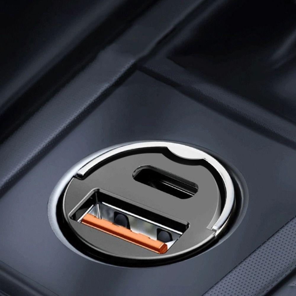 PD30W+QC3.0 Car Super Charge Ultra-Fast USB-A/USB-C Lighter Adapter  Car Use