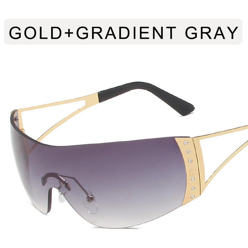 Future Technology Style Sunglasses Women Punk Y2K Hip Hop UV Protection Sun glasses Women Stage Performance Female Sunglass