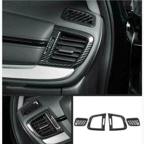 FOR HONDA CR-V CRV 2017- Dashboard Air Vent Cover Trim Carbon fiber look 4X