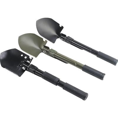 Militärische Klappschaufel, Multifunktionale Camping-Schaufel mit Spitzhacke & Säge, Tragbares Grabwerkzeug für Outdoor-Überlebensausrüstung, Gartenarbeit und Auto-Notfall