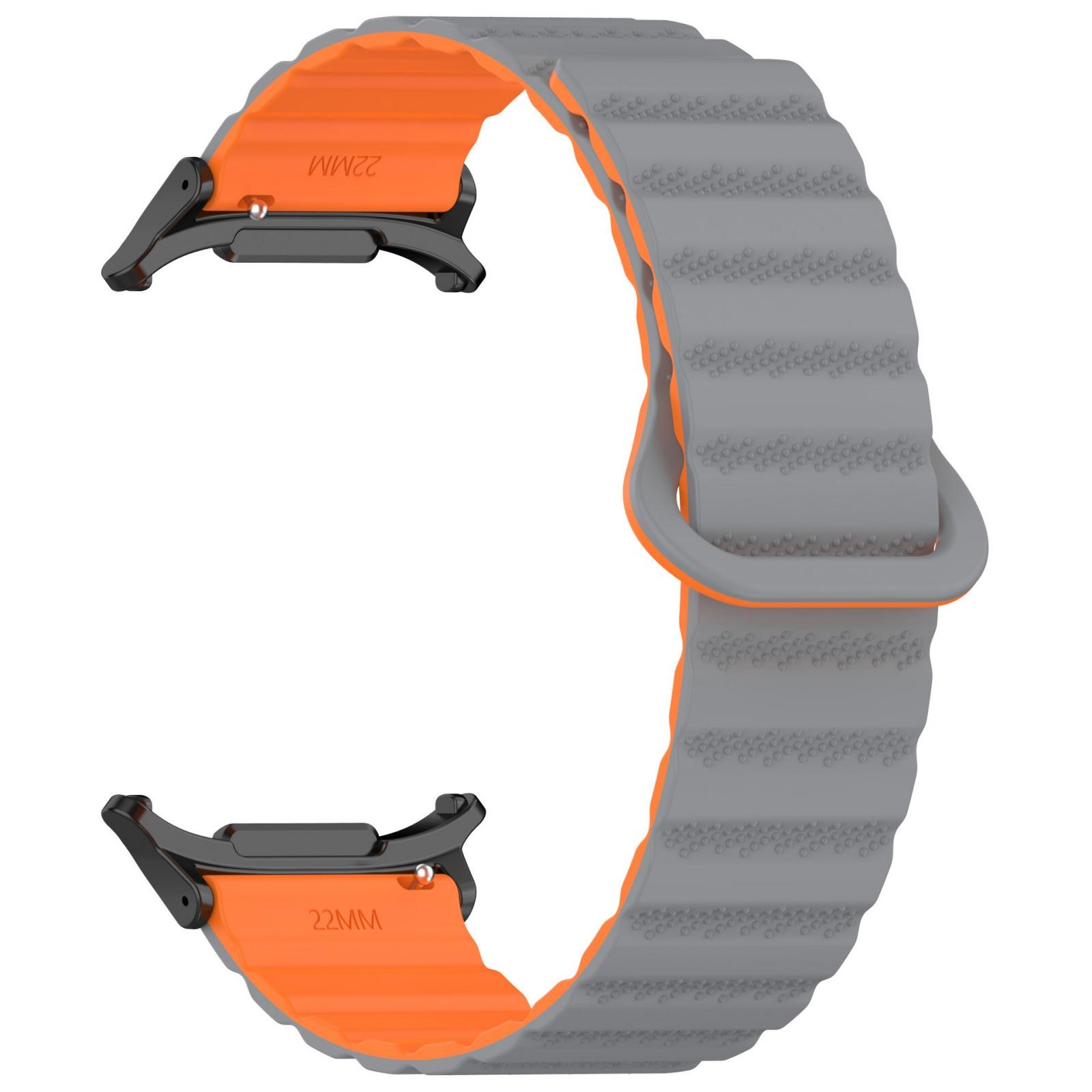 Flexible Silicone Magnetic Watch Straps For GWU25 47mm Wearables Skin Friendly Waterproof Design