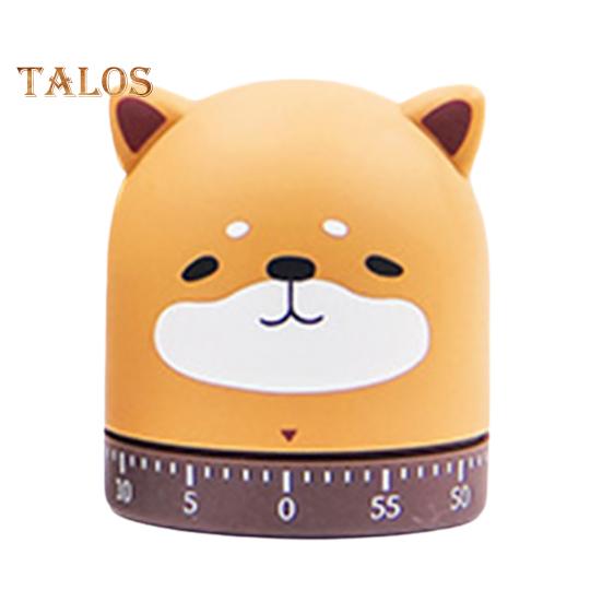 Mechanischer Cartoon-Timer, bezauberndes Aussehen, kompakt, keine Batterie erforderlich, einfache Bedienung, manueller Countdown-Timer