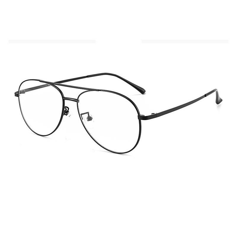 

New Men Double Beam Oversized Toad Brand Male Frame Anti-reflection Anti Blue Light Protection Glasses Prescription Eyeglasses Single Version&1.56&Anti Blue Ray чорний