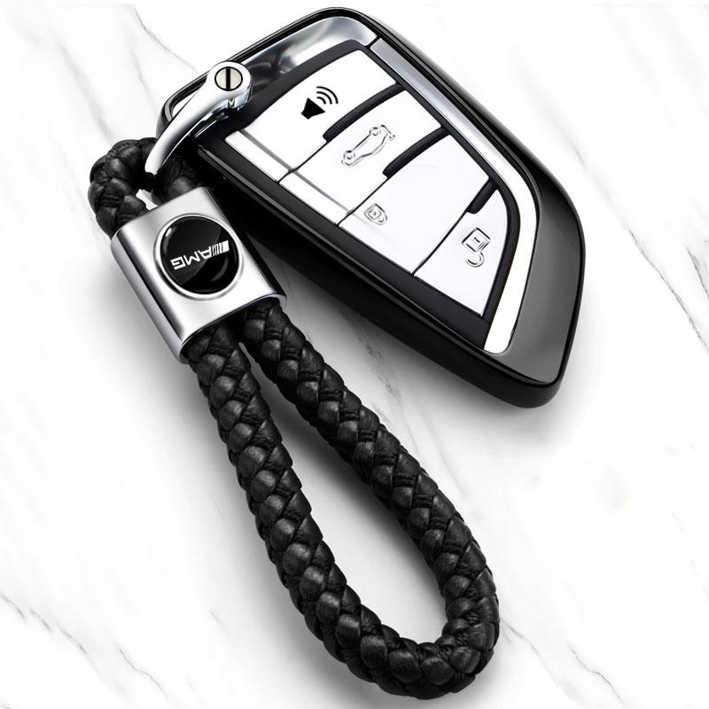 1Pcs Car Key Chain Key Ring Key Lanyard Car Emblem Styling for Mercedes Benz AMG A B R G Class GLK GLA CLA GLB GLC C200 E200