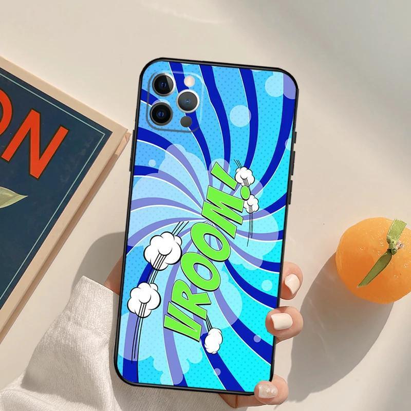 

Чехол для мобильного телефона iPhone14 Comic Speech Foam Prosperity Чехол для мобильного телефона Цвет волос Покраска Anti-Drop Для Anti-Drop iPhone 16 Plus