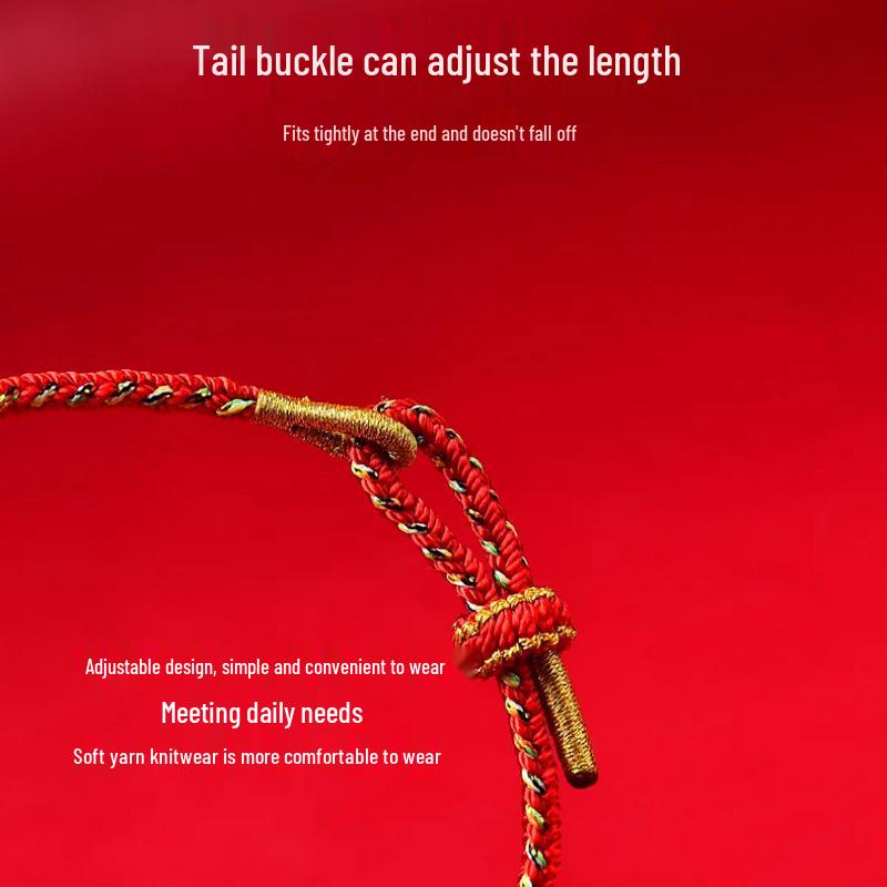 2026 Year of the Horse Tai Sui Red Bracelet: Benming Year Eight Buddhas Red String for Women & Men
