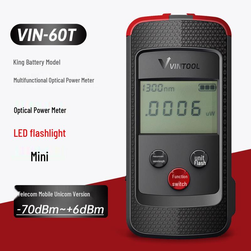 Mini Optical Power Meter & Red Light Pen: 3-in-1 Fiber Optic Loss Tester