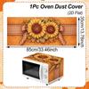 Floral Microwave Cover Universal Dust Protector Mat Microwave Oven Dust Cover  Kitchen Appliance