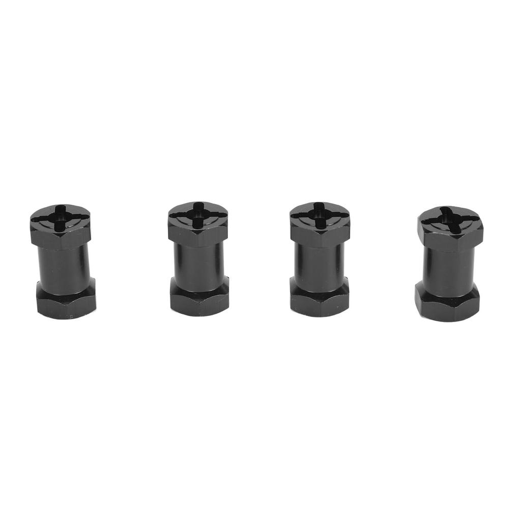 4PCS 12mm Hex Hub Adapters with Nuts Aluminum Alloy Wheel Hub Extension Adapter for 1Celsius10 RC Car 20mm Length