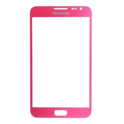 Pink Front Screen Glass + Adhesive for Samsung Galaxy Note N7000