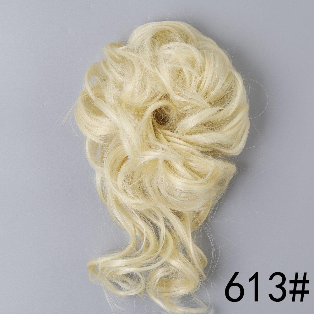 

MISSQUEEN женский 45 г 16 цветов шиньон из синтетического волокна короткий стиль женская модная резинка для волос грязный галстук для волос булочка термостойкий наращивание парика