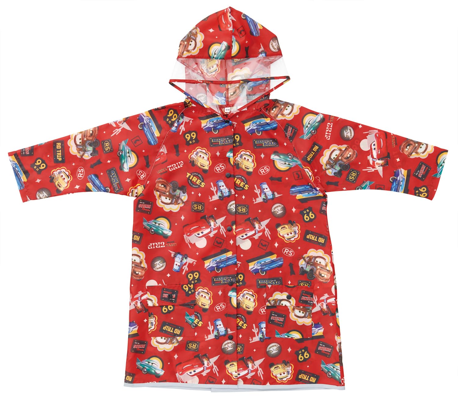 

Skater Children s Raincoat, RACO1M, Disney Cars Design, Fits Boys 110-125cm (45-49 inches), Can be Put on or Removed While Wearing a Backpack