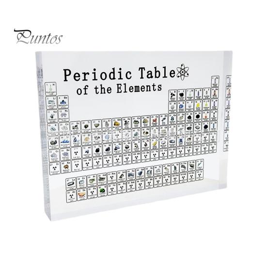 

Прозрачная акриловая периодическая таблица элементов, орнамент, 83 вида реальных элементов и акриловая подставка, инструменты для изучения химии, диаграмма для L