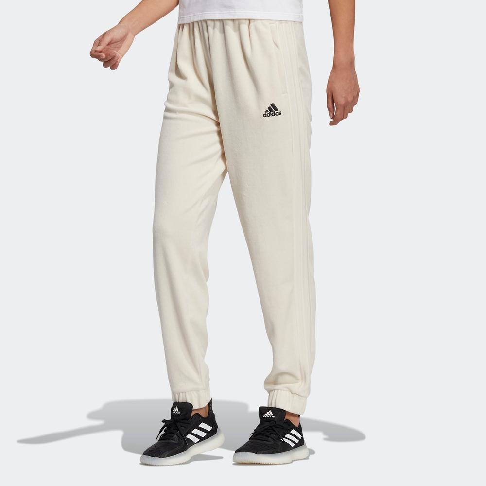 Adidas Embroidered Logo Jogger Sweatpants Women Bottoms Off-White HG1824