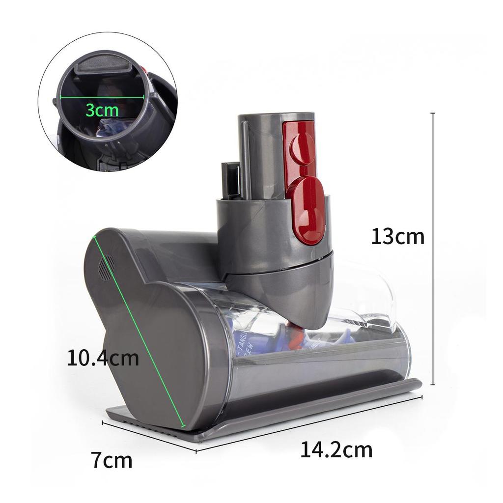 2025NEW Is Suitable for Dyson V7 V8 V10 V11 V15 Anti Tangling Mini Electric Brush Head, Suitable for Sofas, Beds