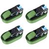 Day & Night - Day & Night Ratchet Tie Down Straps 4 Pack Green 800 daN 6m