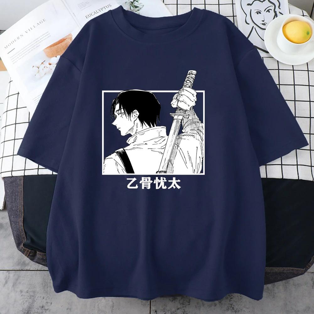 Anime Yuta Okkotsu Graphic T Shirt Men's Women's Fashion Crew Neck Shirts Casual Streetwear Harajuku Cool T Shirt
